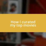 How I curated my top movies