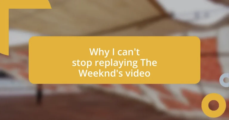 Why I can’t stop replaying The Weeknd’s video